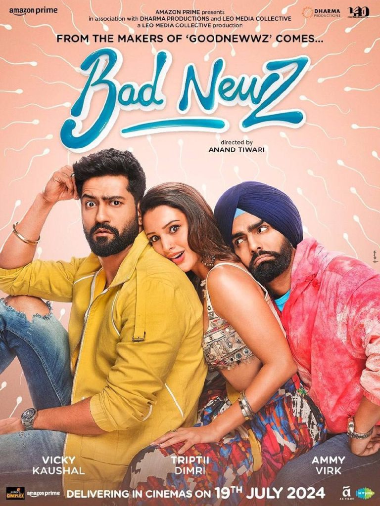 Bad Newz (2024) full movie download filmyzilla 1080p